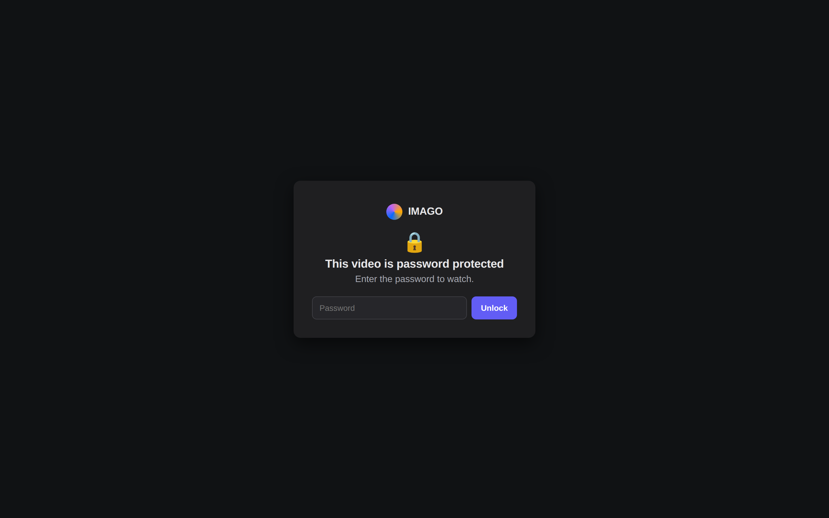 The viewer lock screen in dark mode.